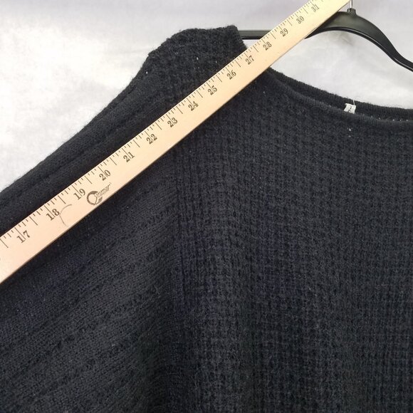 TESSORI Balloon Sleeve Sweater Women's XL Black Star Knit Mohair Wool Twee 60's - Picture 12 of 14